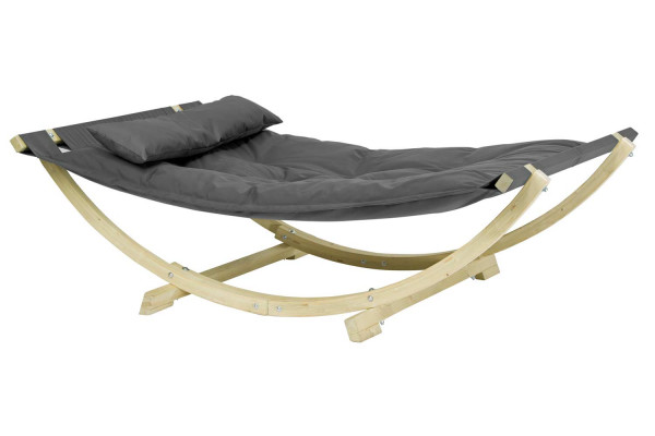 Le lit de repos AMAZONAS est une chaise longue de luxe au rembourrage particulièrement épais pour le jardin