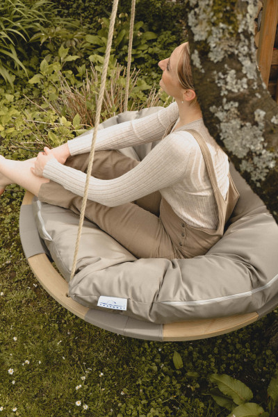 Fauteuil suspendu Swing Nest taupe
