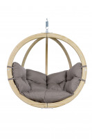 SET: Hängesessel Globo Chair + Gestell Globo Stand taupe