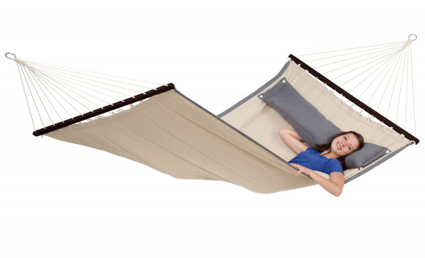 The AMAZONAS Hammock is designed in the typical American way