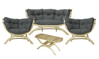 Gartenlounge Set Siena anthracite